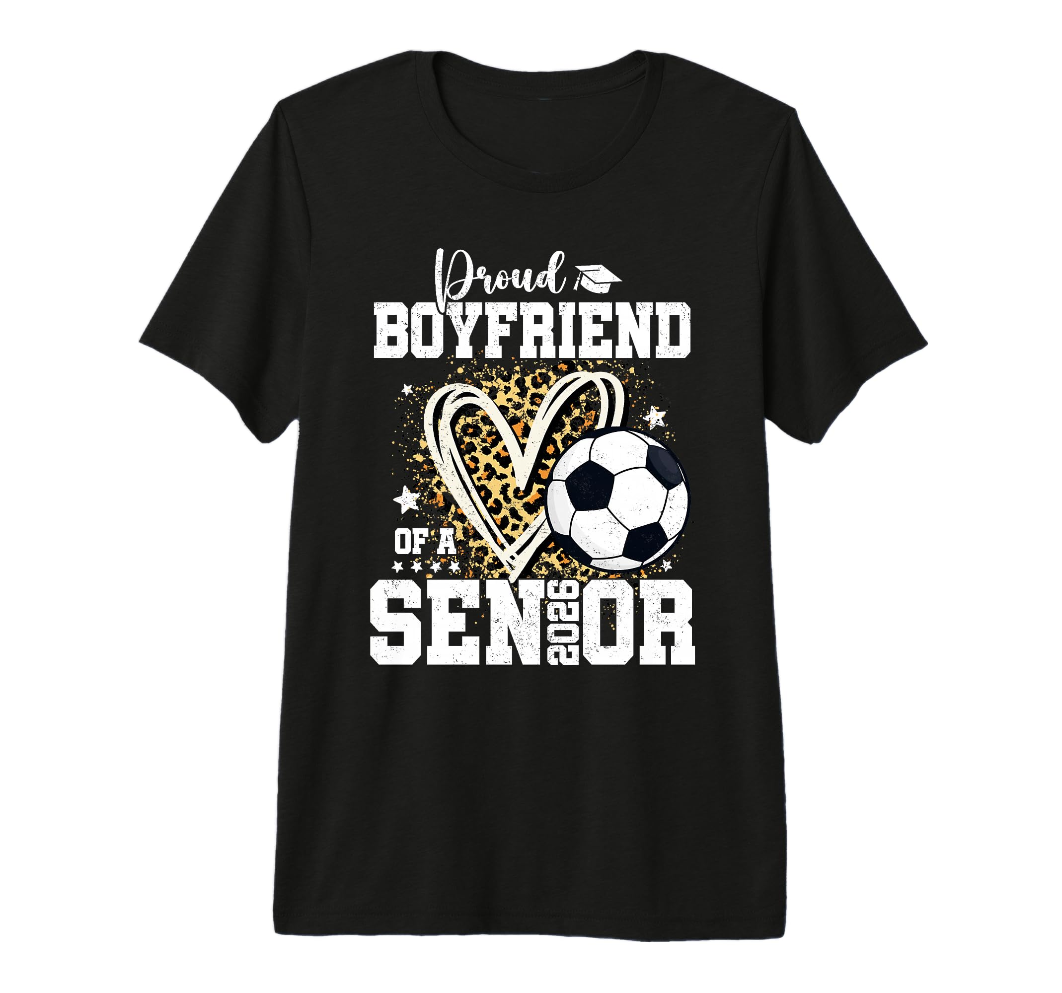Proud Boyfriend 2026 Senior Soccer T-Shirt - Minimalist Print Men Women - T-Shirt, Sweatshirt, Hoodie