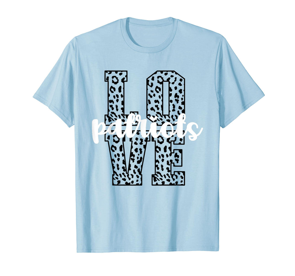 Patriots Love Team Mascot School T-Shirt - Custom Art Print for Adults - T-Shirt, Sweatshirt, Hoodie