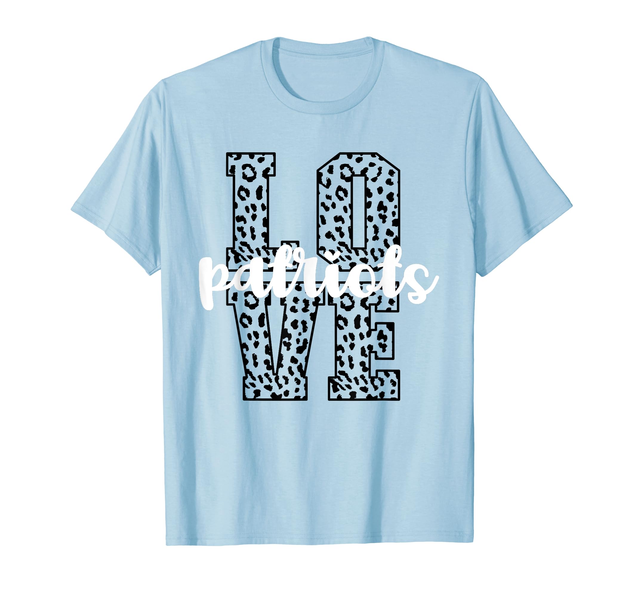 Patriots Love Team Mascot School T-Shirt - Custom Art Print for Adults - T-Shirt, Sweatshirt, Hoodie