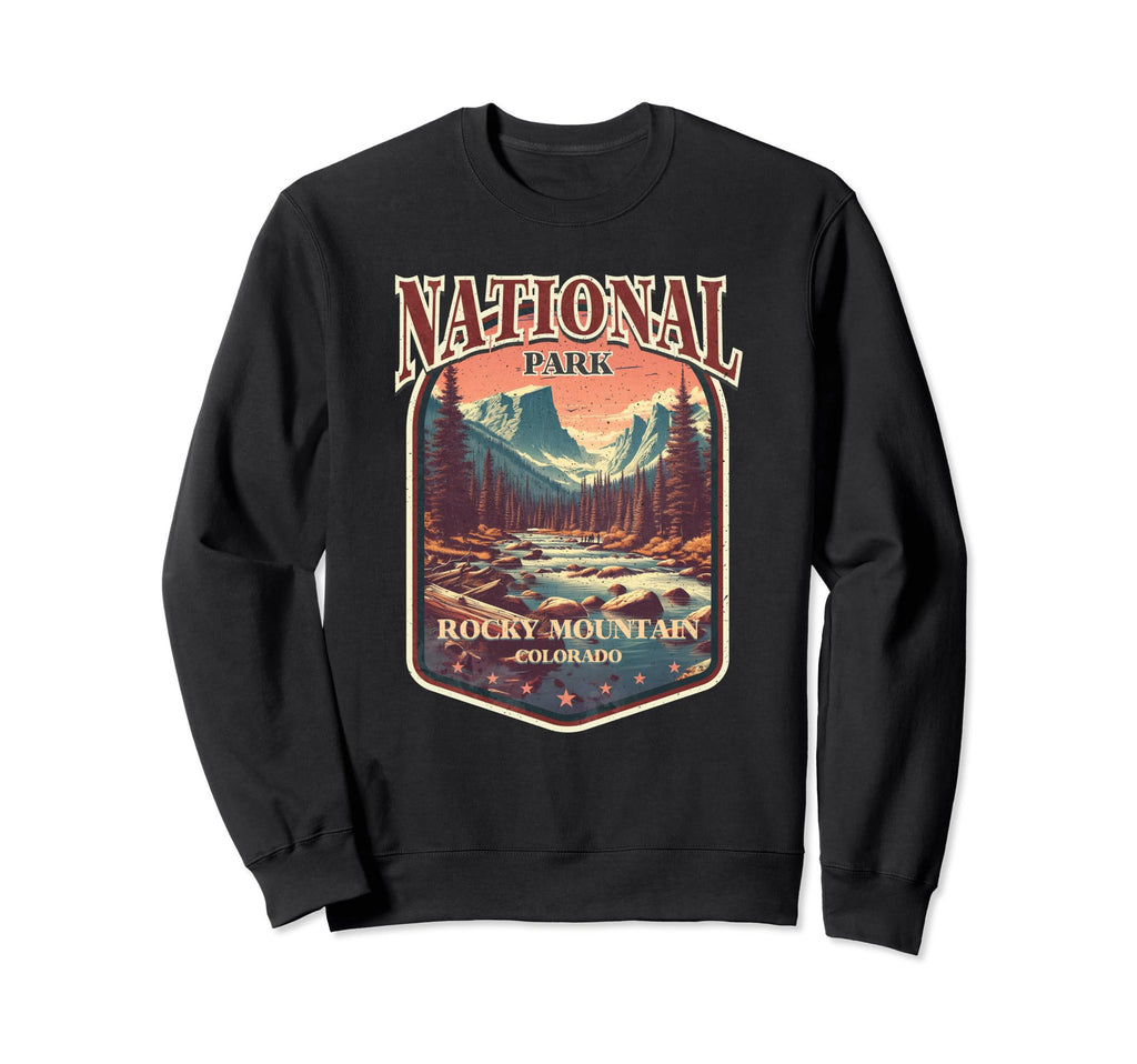 Rocky Mountain National Park Colorado Sweatshirt - Graphic Print for Adults - T-Shirt, Sweatshirt, Hoodie