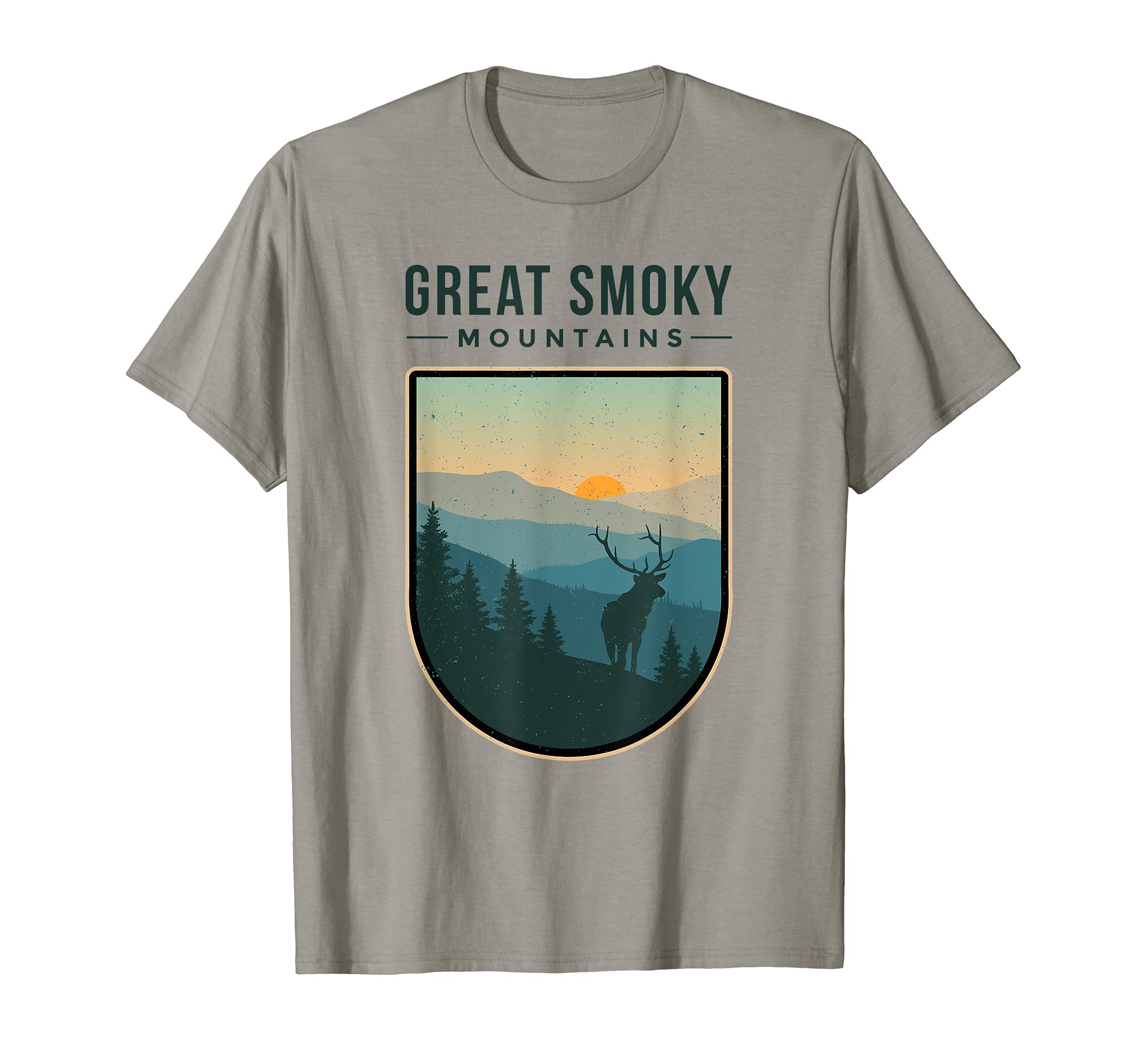 Great Smoky Mountains Deer National T-Shirt - Custom Art Print for Adults - T-Shirt, Sweatshirt, Hoodie