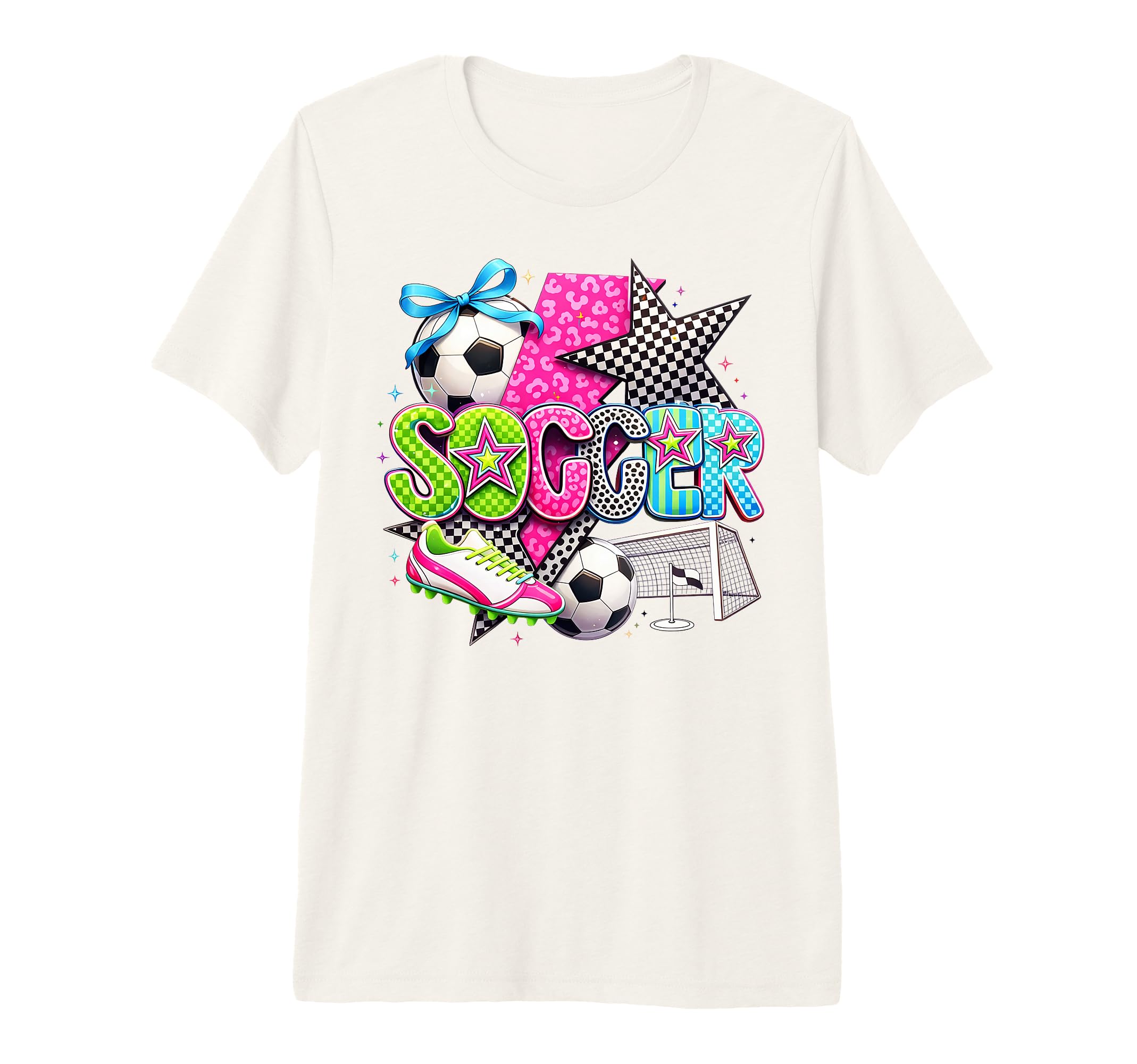 Colorful Soccer Player Sporty Pop Art T-Shirt - Unique Graphic Men Women - T-Shirt, Sweatshirt, Hoodie