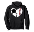 Baseball Lover Heart Soccer Player Gift Hoodie - Graphic Print for Adults - T-Shirt, Sweatshirt, Hoodie