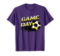 Soccer Game Day Splatter Yellow Black T-Shirt - Aesthetic Graphic Unisex - T-Shirt, Sweatshirt, Hoodie
