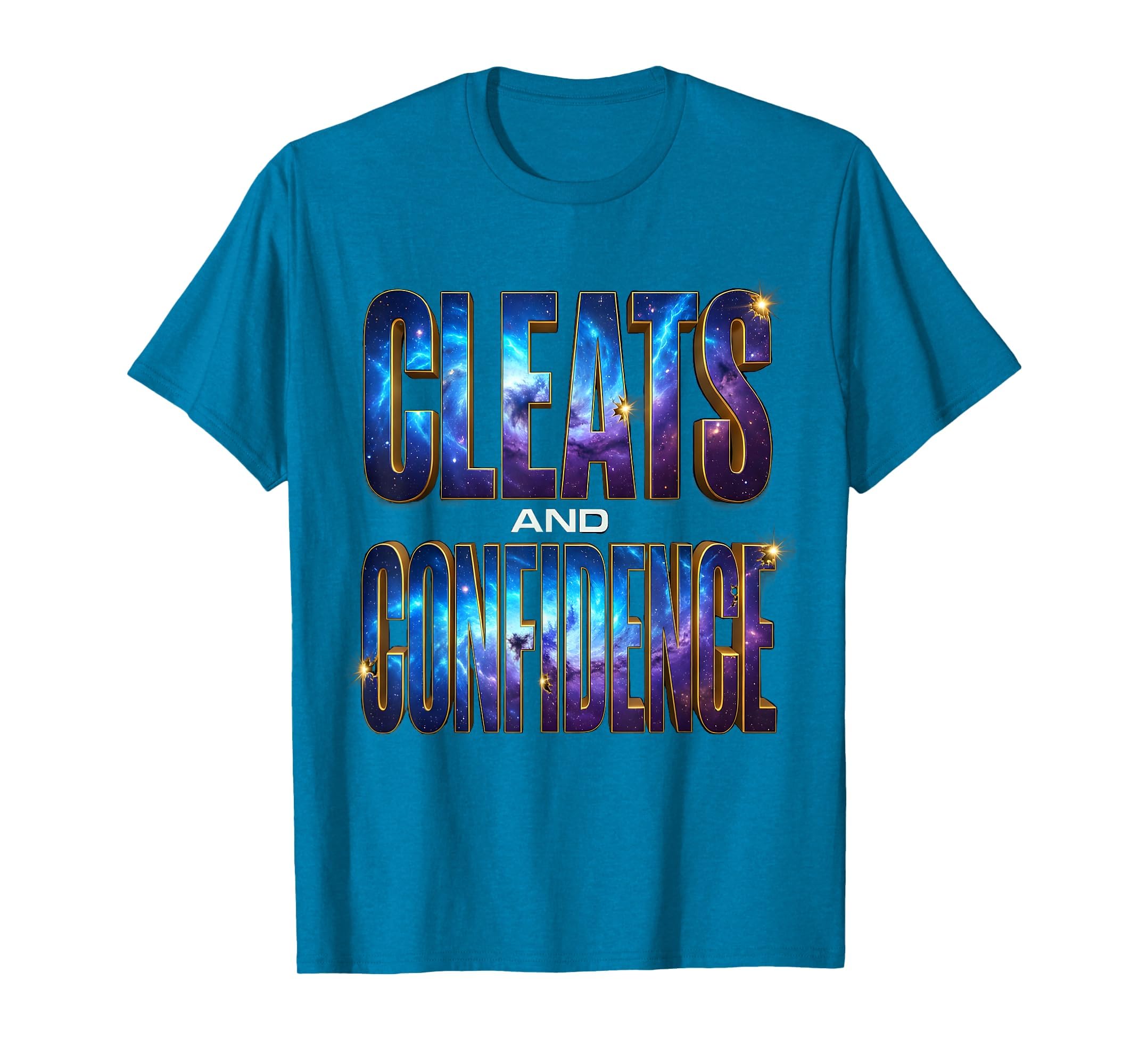 Cleats And Confidence Womens Soccer T-Shirt - Trendy Graphic Men Women - T-Shirt, Sweatshirt, Hoodie