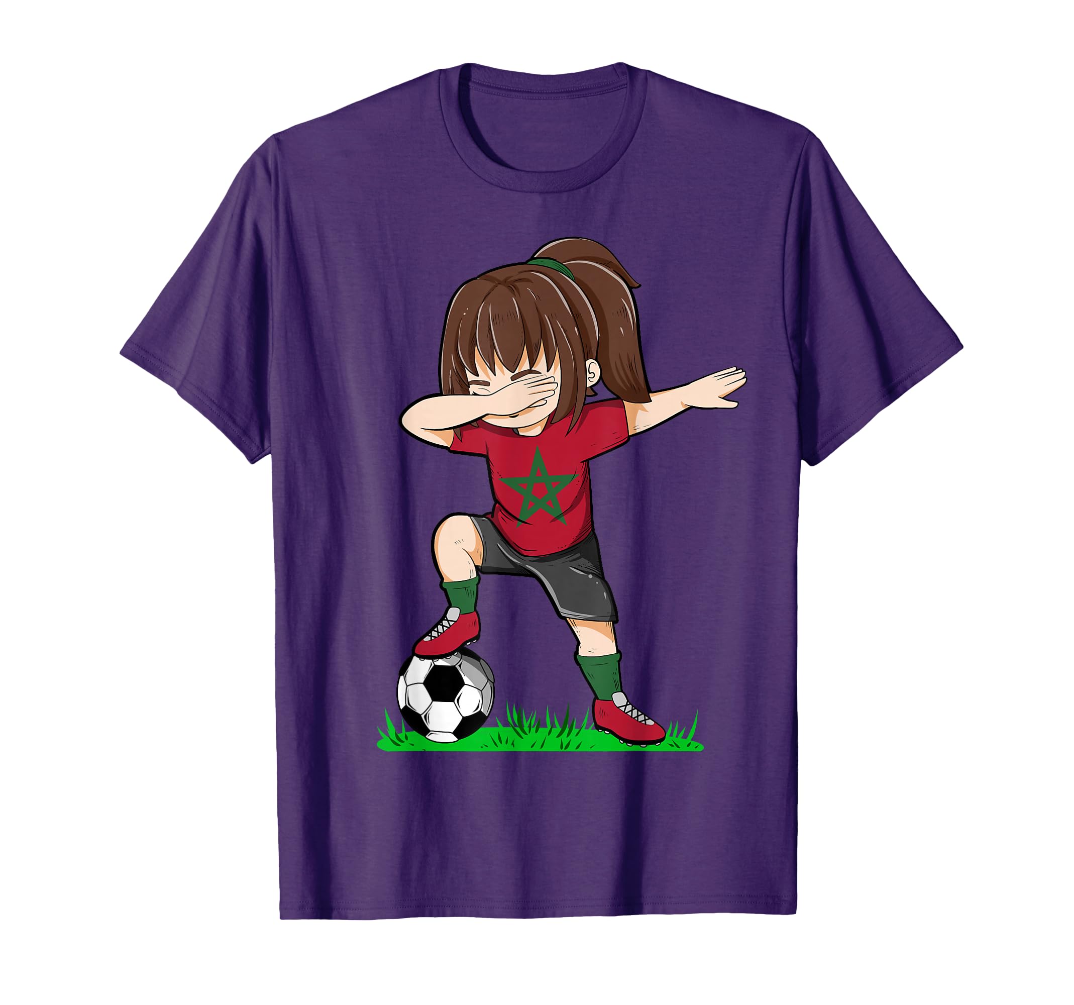 Soccer Morroco Jersey Moroccan Flag T-Shirt - Minimalist Print Men Women - T-Shirt, Sweatshirt, Hoodie