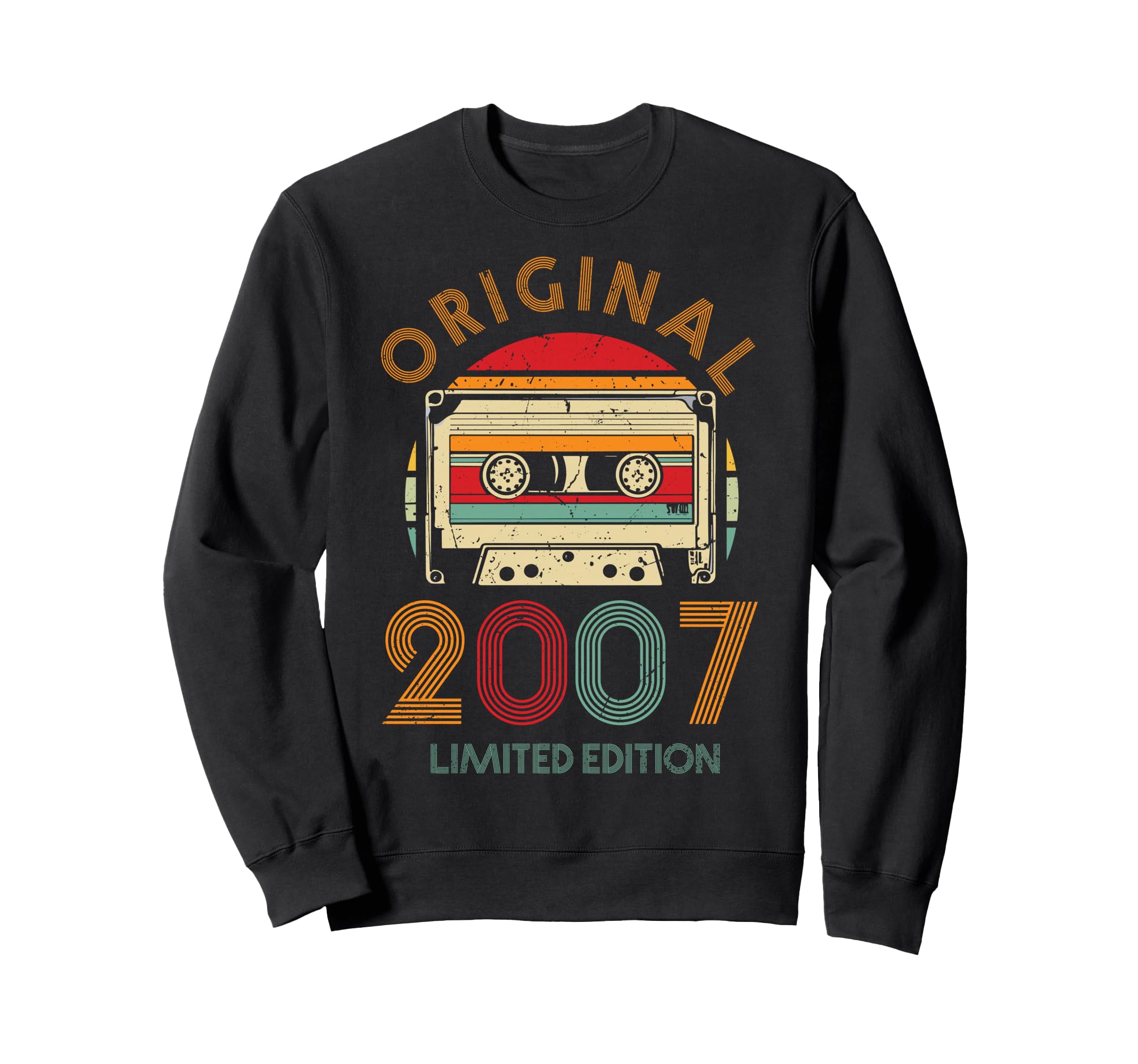 2007 Cassette Tape 19Th Birthday Sweatshirt - Aesthetic Graphic Men Women - T-Shirt, Sweatshirt, Hoodie