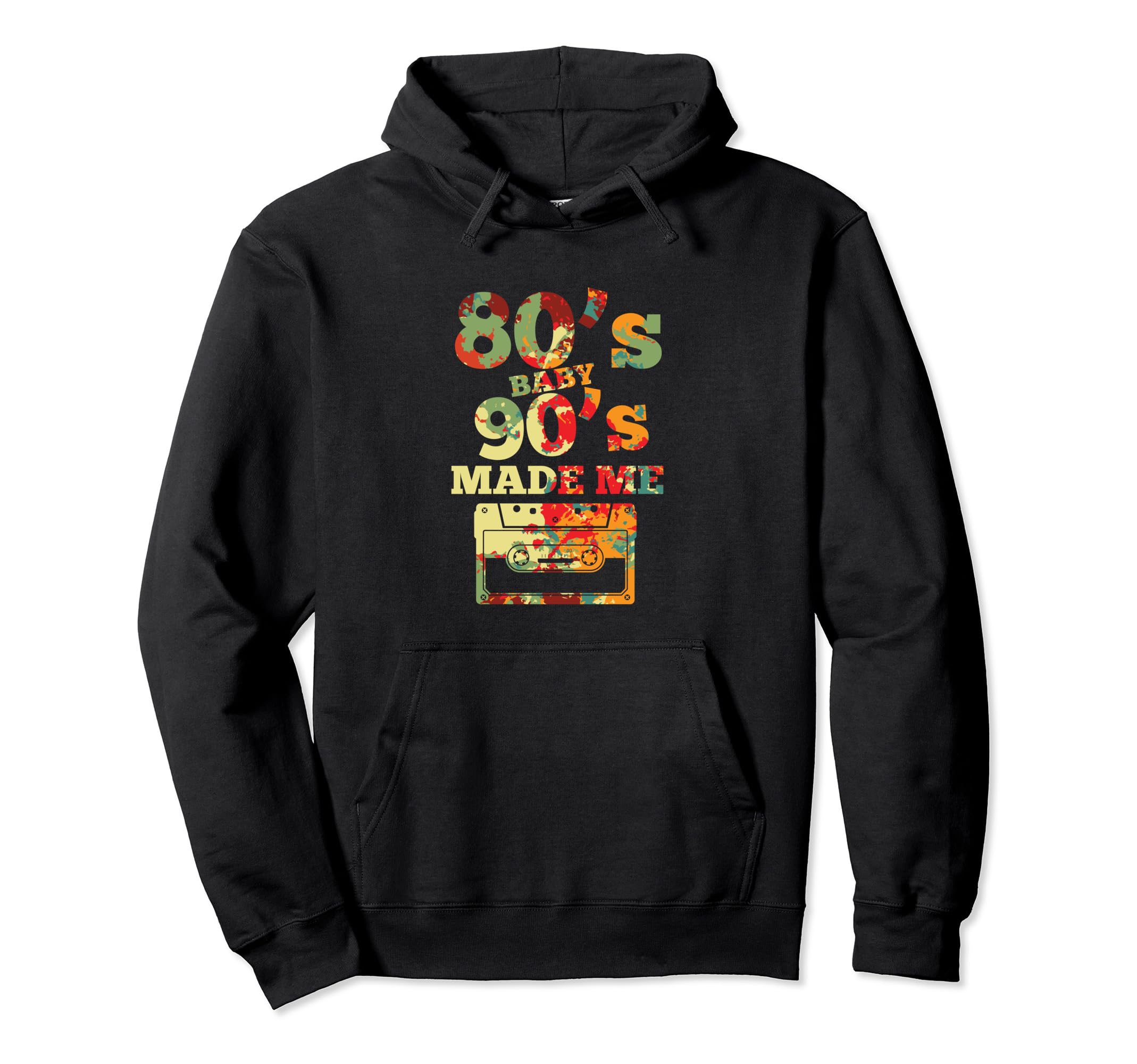 Oldschool Cassette Tape 80S 90S Hoodie - Fun Novelty Design for Adults - T-Shirt, Sweatshirt, Hoodie