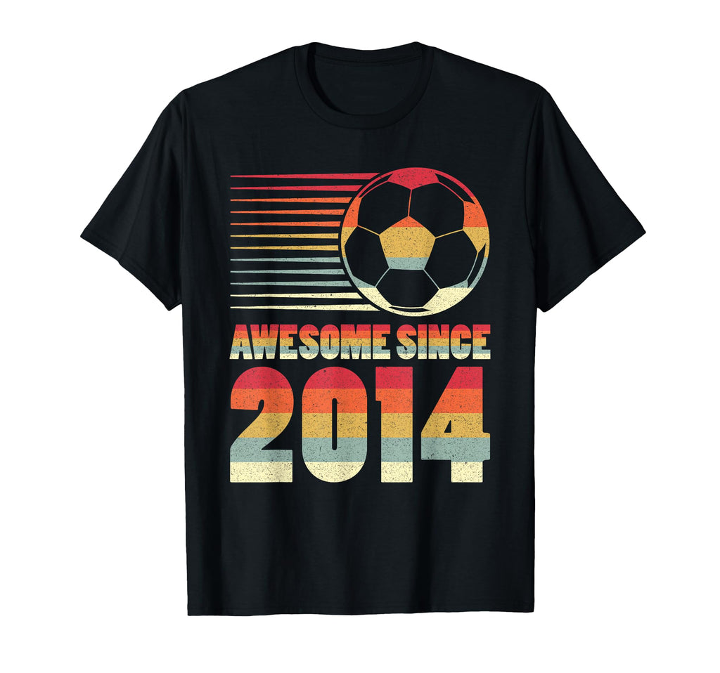Awesome Since 2014 Soccer 12Th T-Shirt - Casual Everyday Wear Unisex - T-Shirt, Sweatshirt, Hoodie