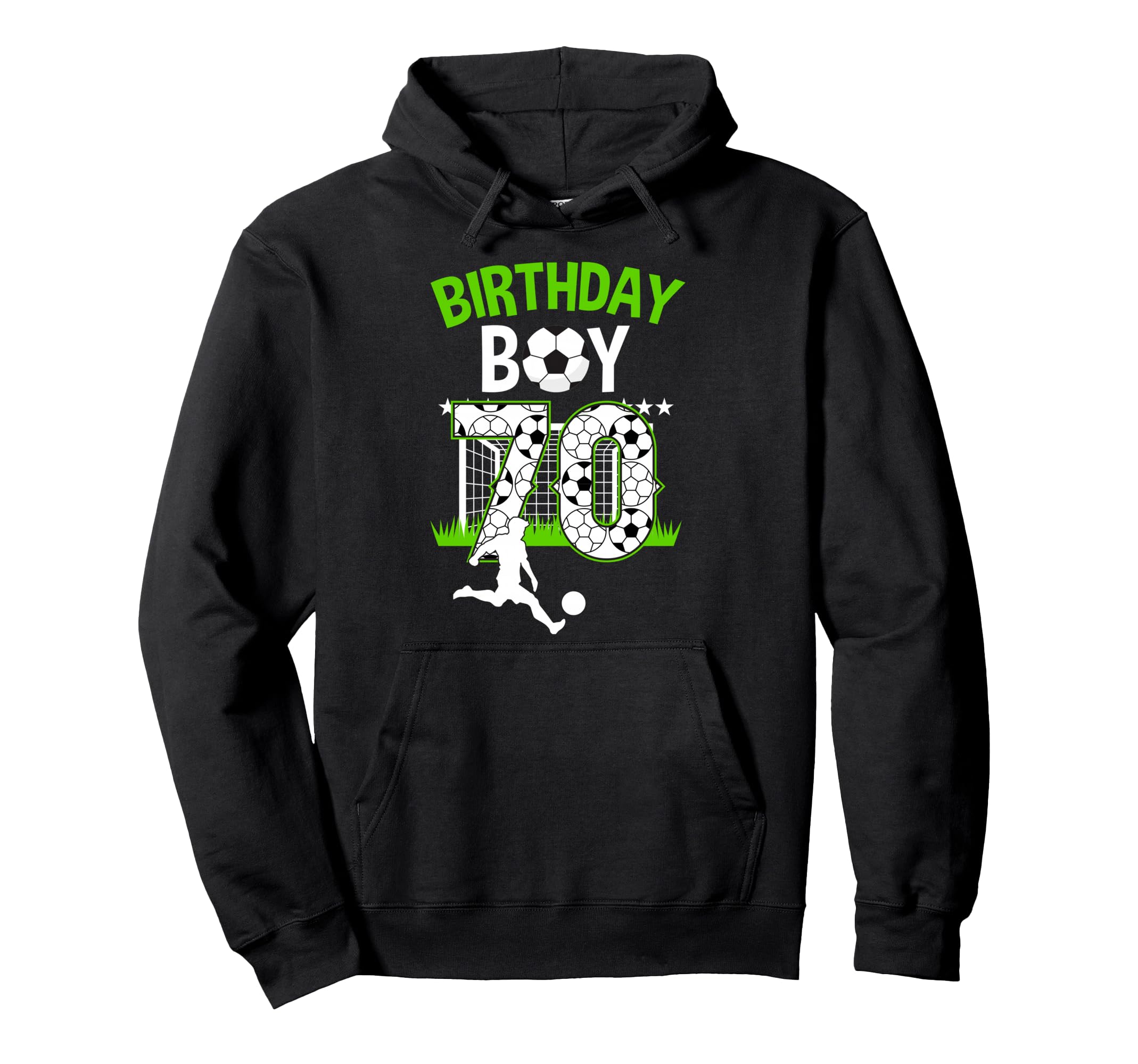 Birthday Soccer 70 Year Old Who Loves Hoodie - Trendy Graphic for Adults - T-Shirt, Sweatshirt, Hoodie