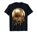 Dripping Gold Drip Baseball Game Day T-Shirt - Minimalist Print Men Women - T-Shirt, Sweatshirt, Hoodie