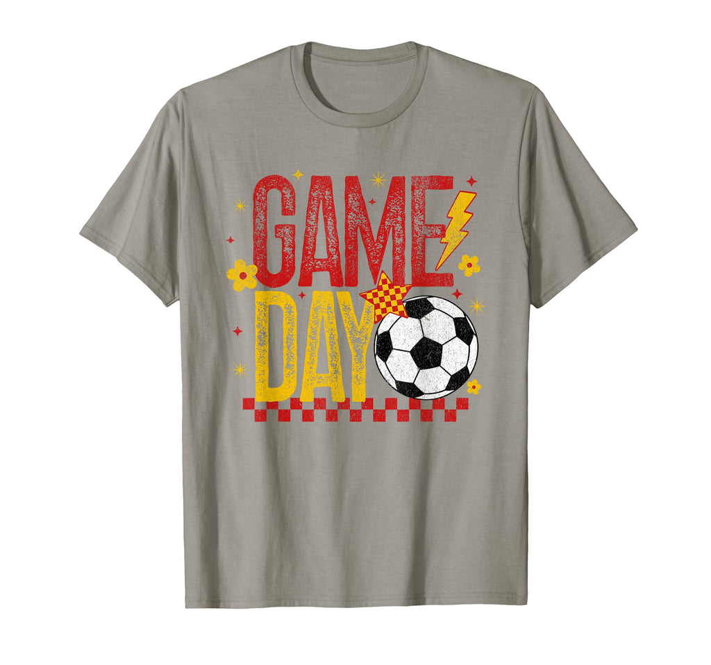 Game Day Soccer Season Red Gold T-Shirt - Casual Everyday Wear for Adults - T-Shirt, Sweatshirt, Hoodie