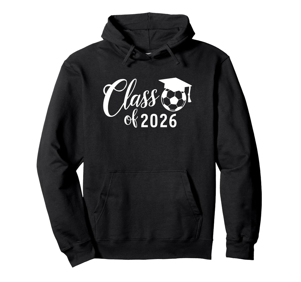 Senior Class 2026 Graduate 2025 Soccer Hoodie - Aesthetic Graphic Unisex - T-Shirt, Sweatshirt, Hoodie