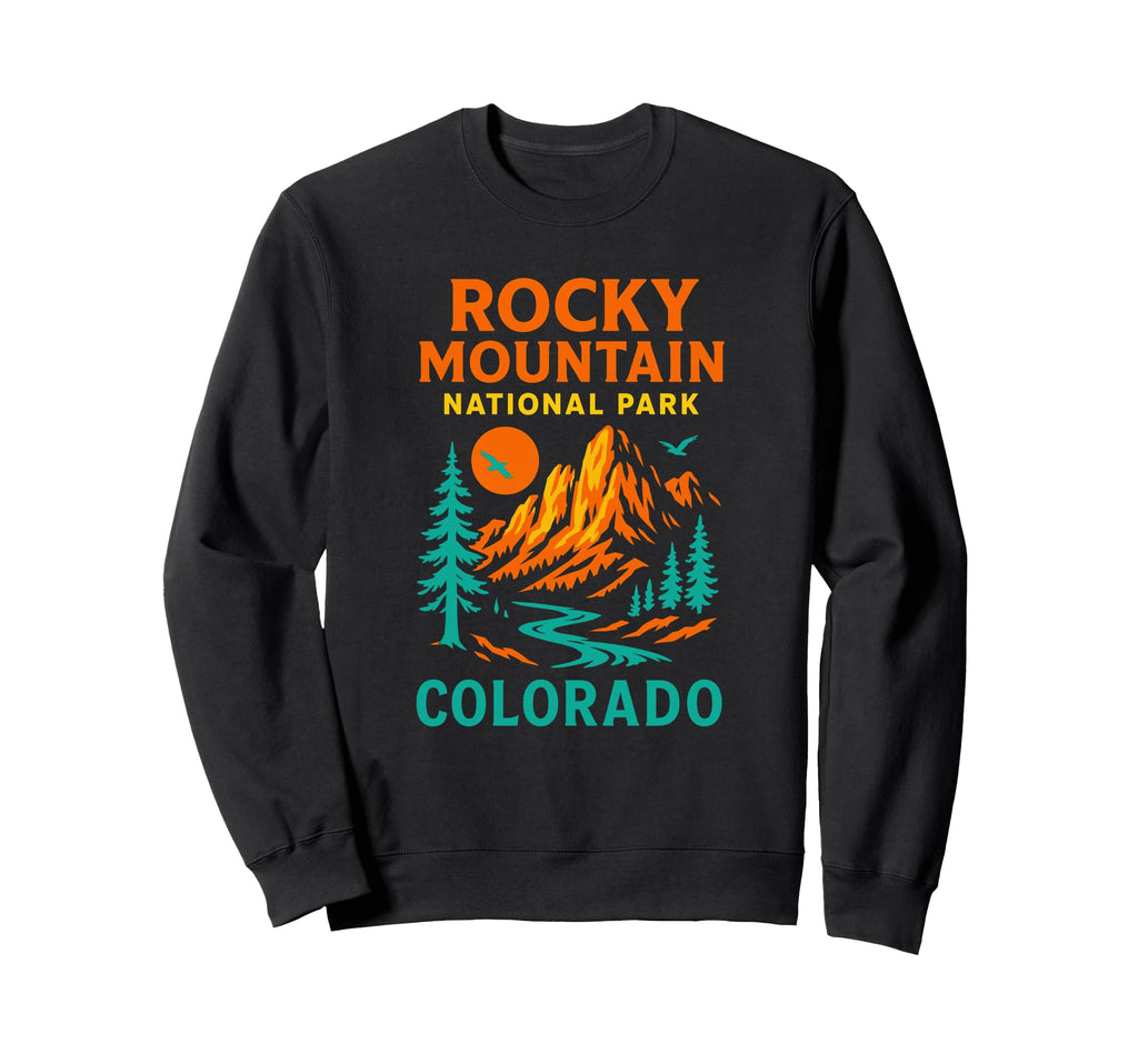 Rocky Mountain National Park Colorado Sweatshirt - Streetwear Style Unisex - T-Shirt, Sweatshirt, Hoodie