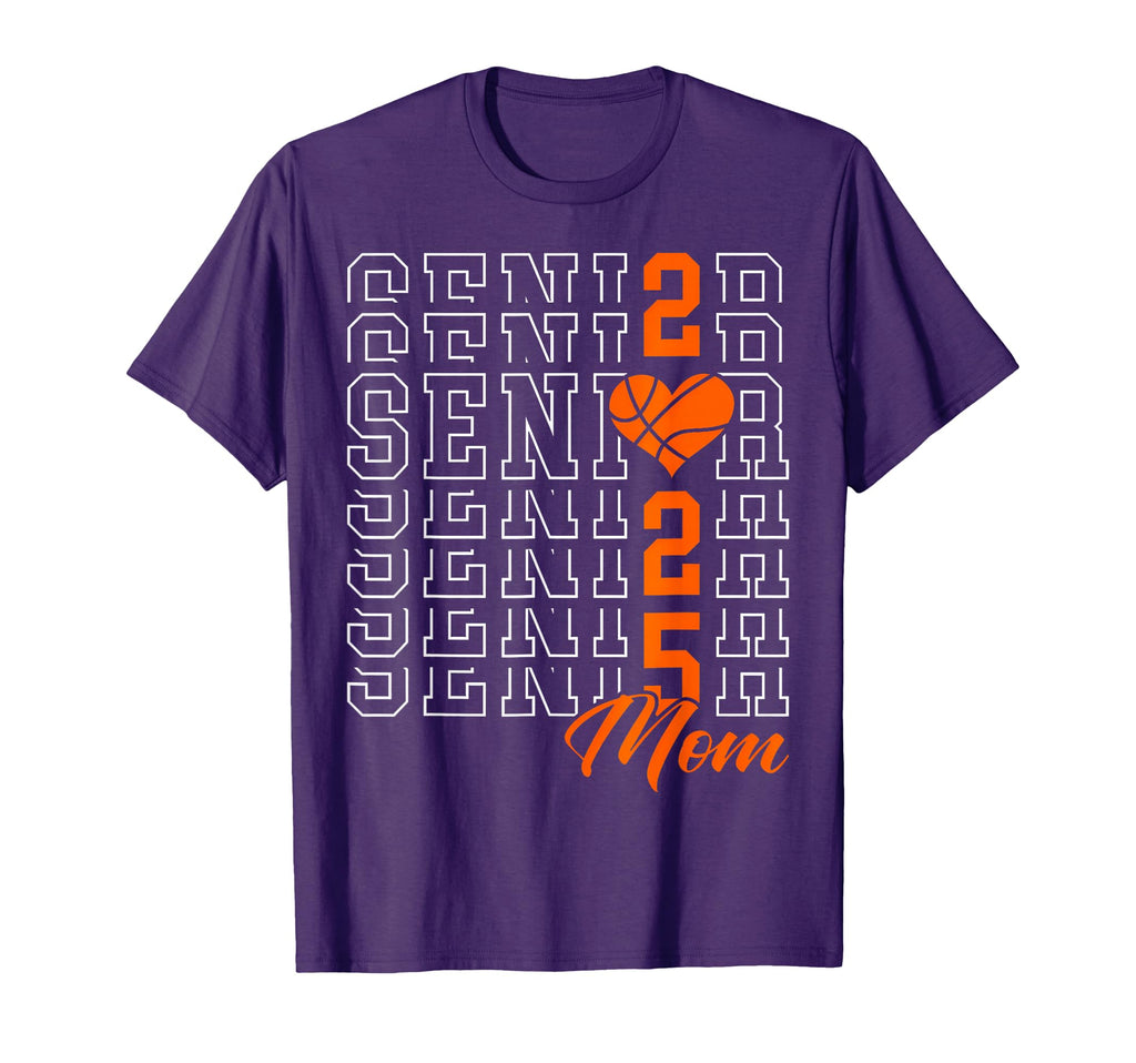 Basketball Senior Mom Graduation Class T-Shirt - Fun Novelty Design Unisex - T-Shirt, Sweatshirt, Hoodie