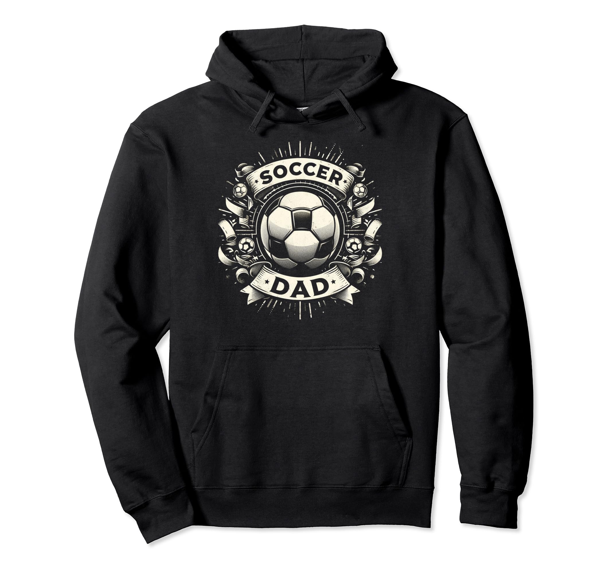 Soccer Dad Family Matching Dad Fathers Day Hoodie - Unique Graphic Unisex - T-Shirt, Sweatshirt, Hoodie
