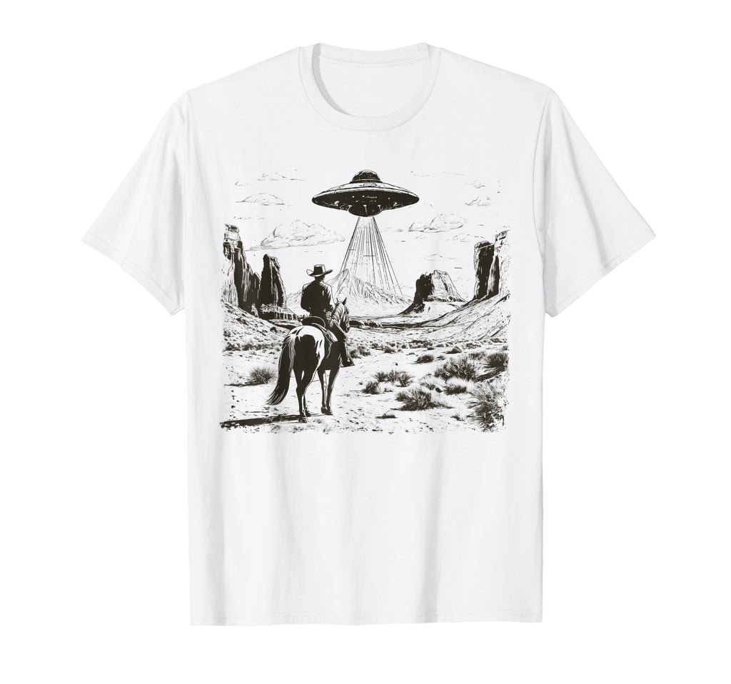 Rodeo Cowboy Western Country Space Ship T-Shirt - Streetwear Style Unisex - T-Shirt, Sweatshirt, Hoodie