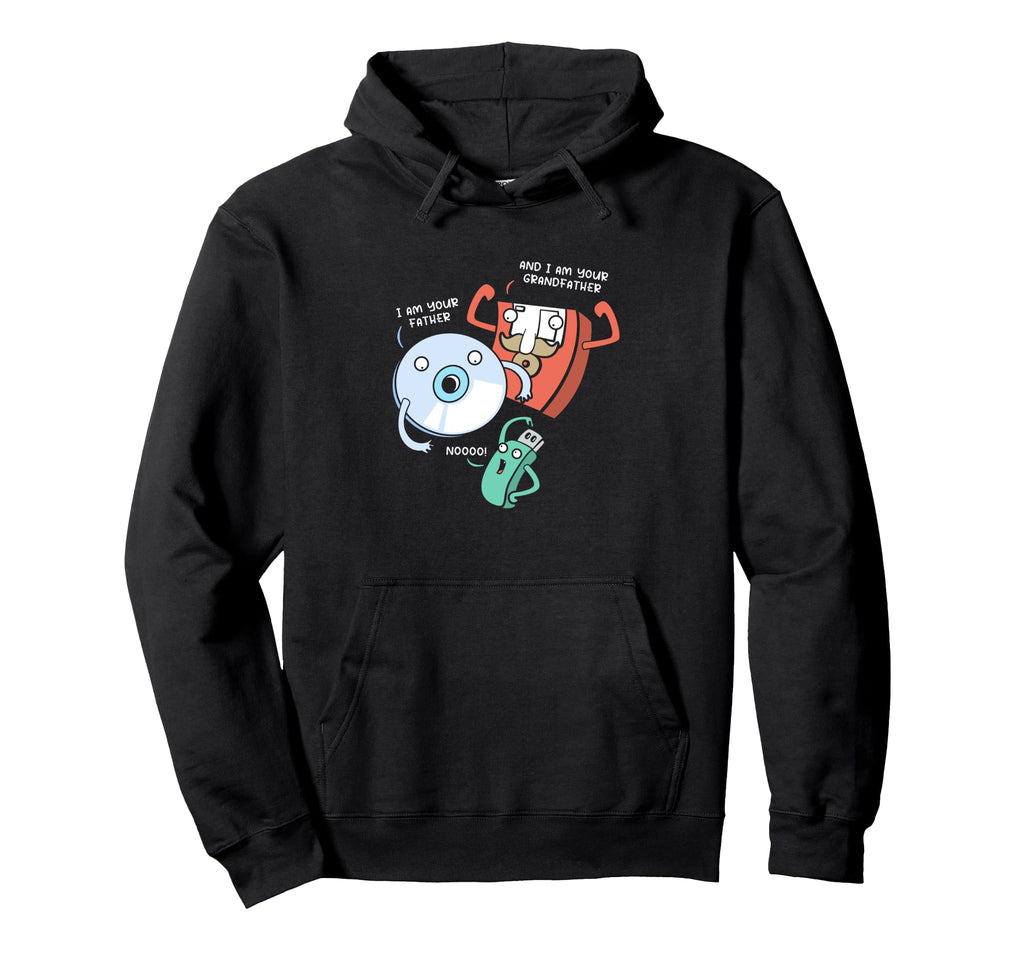 Floppy Im Your Grandfather Cd Flash Drive Hoodie - Minimalist Print Unisex - T-Shirt, Sweatshirt, Hoodie