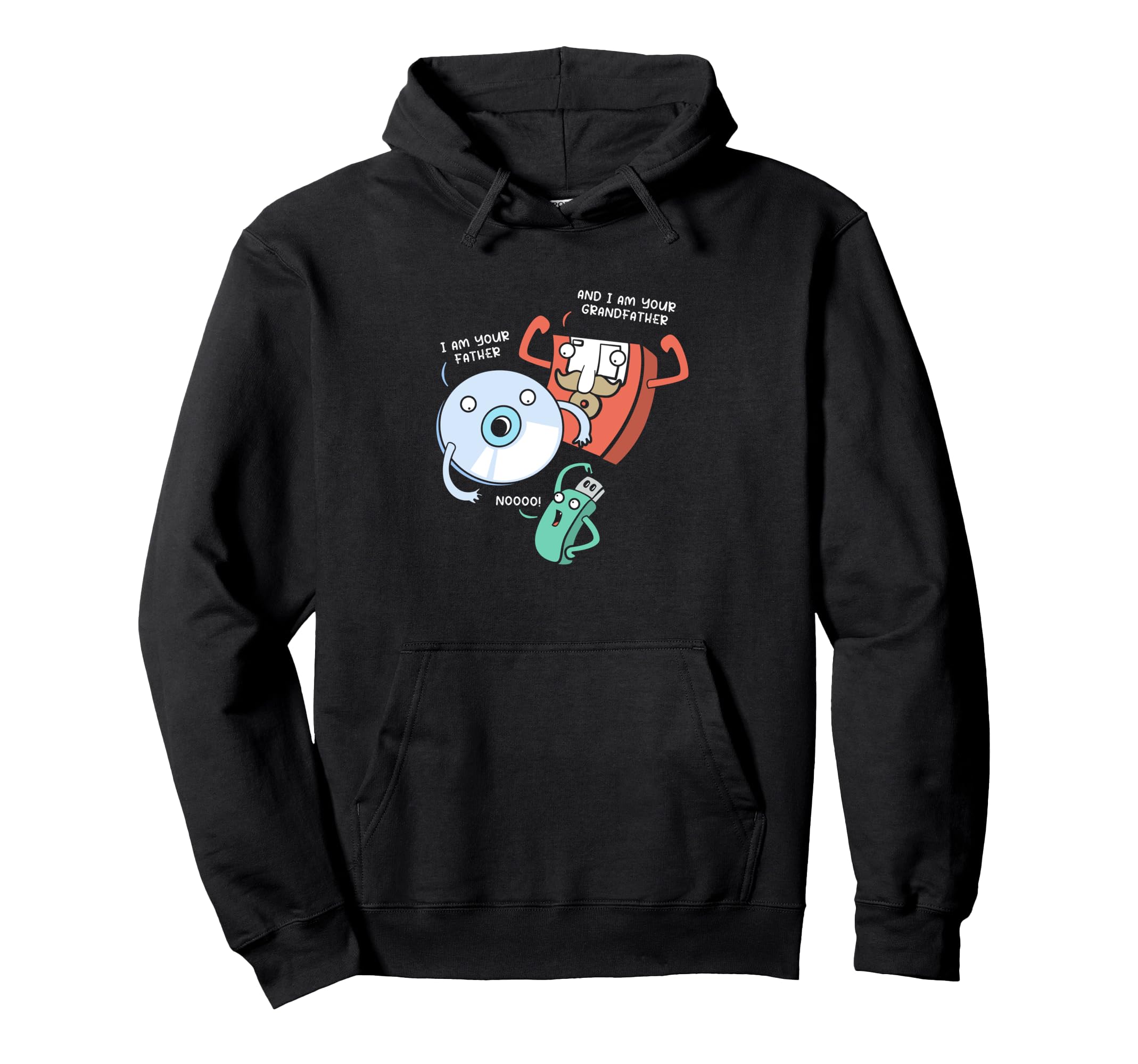 Floppy Im Your Grandfather Cd Flash Drive Hoodie - Minimalist Print Unisex - T-Shirt, Sweatshirt, Hoodie