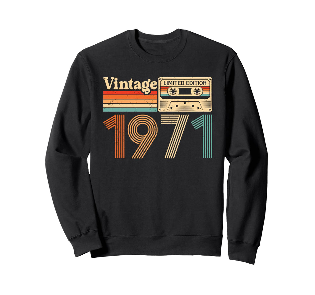 54 Year Old Born 1971 54Th Sweatshirt - Fun Novelty Design for Adults - T-Shirt, Sweatshirt, Hoodie