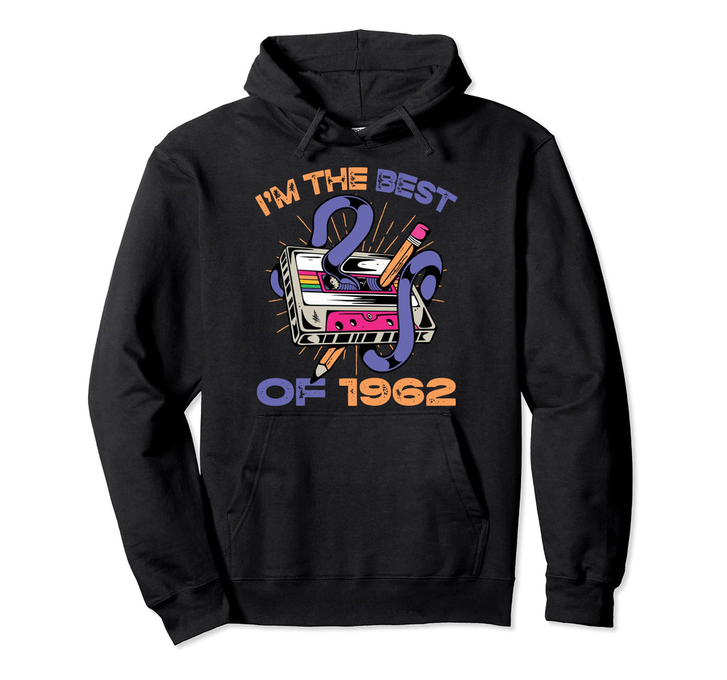 Im Best 1962 Cassette Tape Music Hoodie - Novelty Apparel Unisex - T-Shirt, Sweatshirt, Hoodie