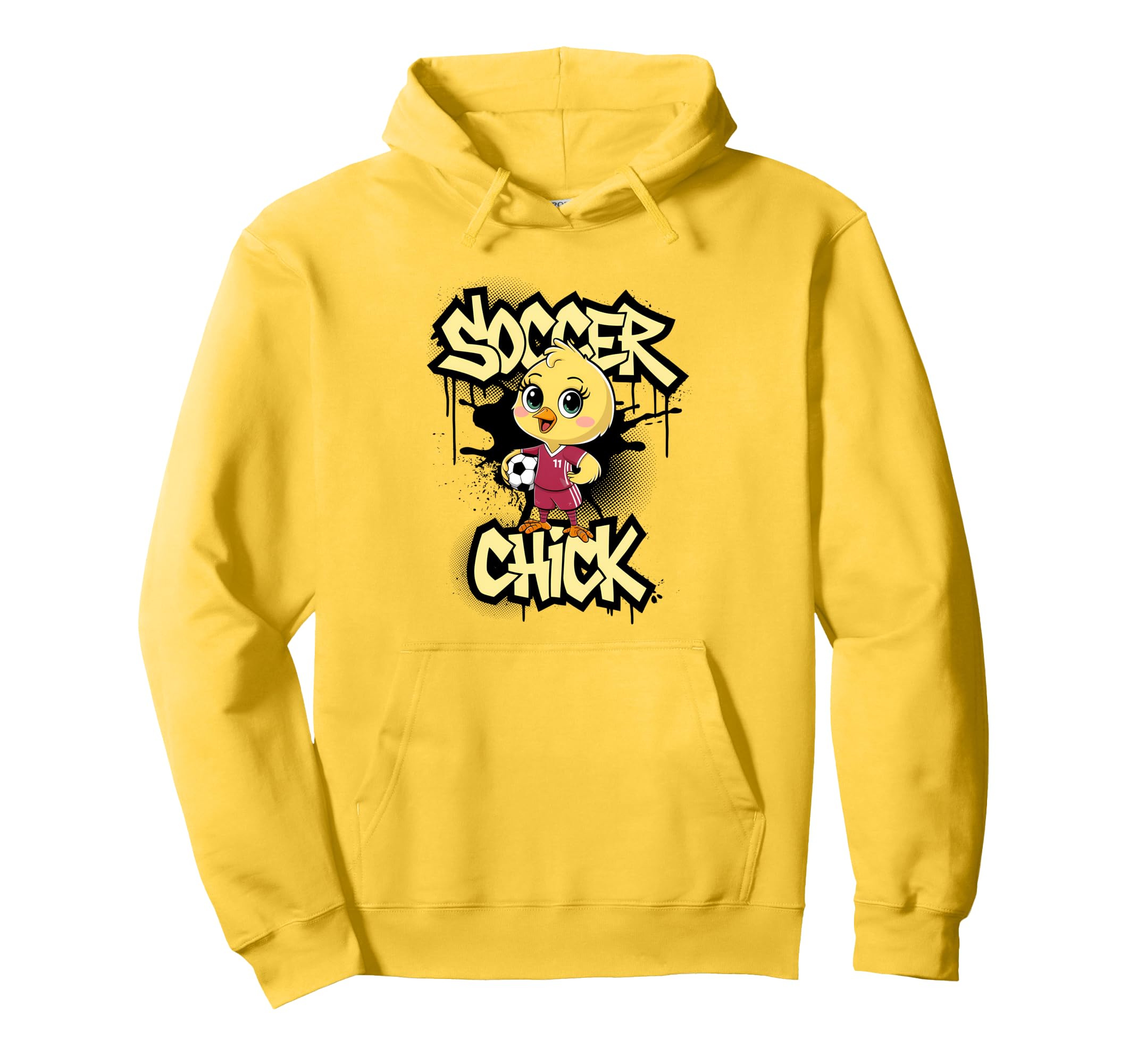 Soccer Chick Soccer Player Soccer Hoodie - Unique Graphic for Adults - T-Shirt, Sweatshirt, Hoodie