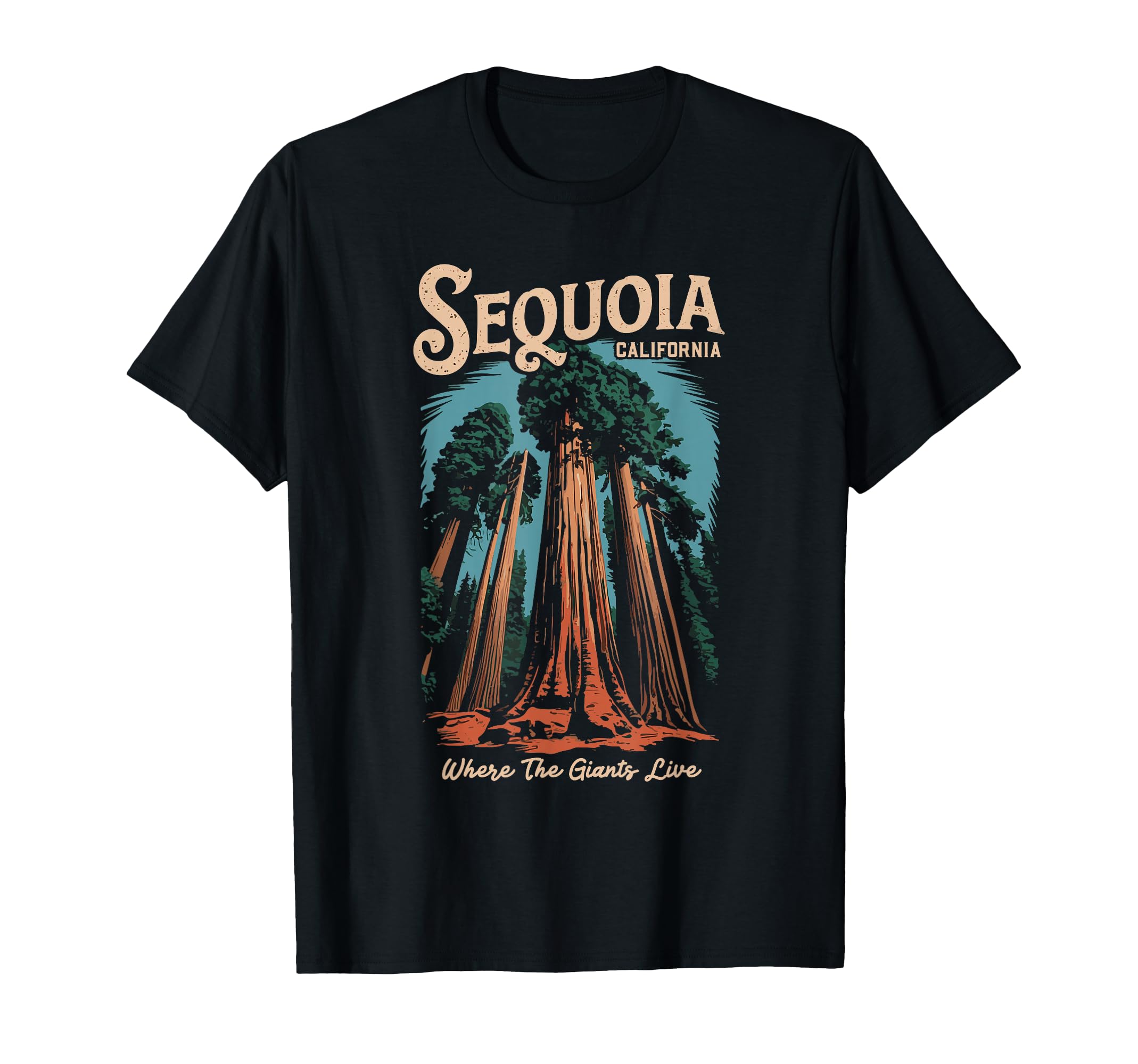 Sequoia National Park California Giant T-Shirt - Trendy Graphic for Adults - T-Shirt, Sweatshirt, Hoodie