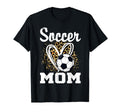 Soccer Mom Leopard Heart Matching T-Shirt - Aesthetic Graphic Men Women - T-Shirt, Sweatshirt, Hoodie