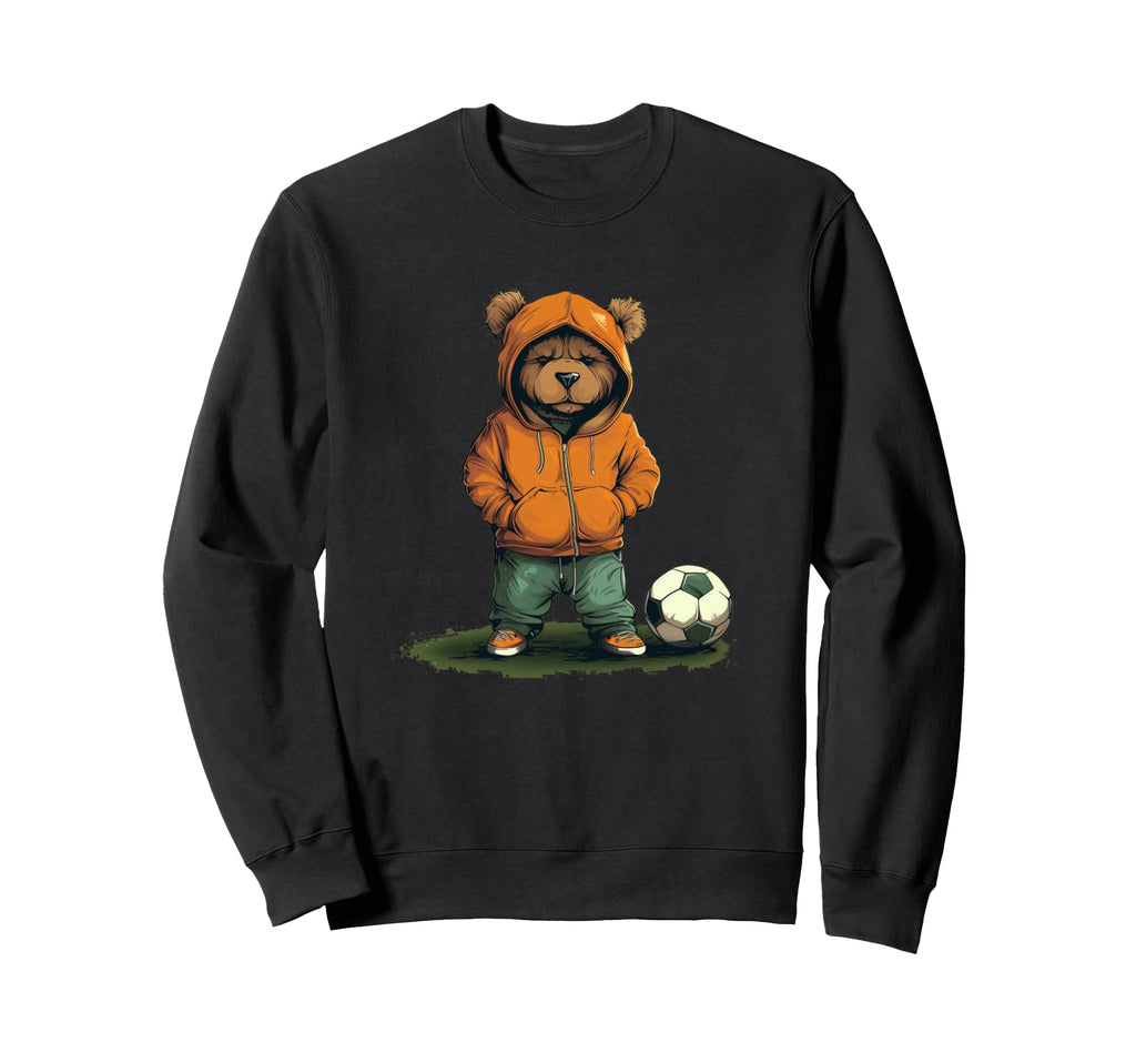 Funny Teddy Bear Loves Soccer And Sweatshirt - Trendy Graphic for Adults - T-Shirt, Sweatshirt, Hoodie