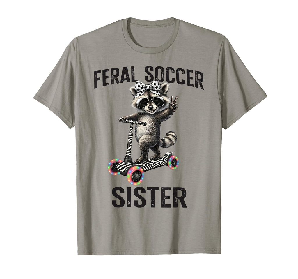 Coquette Bow Raccoon Riding Scooter Feral T-Shirt - Trendy Graphic Unisex - T-Shirt, Sweatshirt, Hoodie
