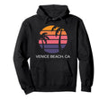 Venice Beach California Sunset Surf Vibes Hoodie - Aesthetic Graphic Unisex - T-Shirt, Sweatshirt, Hoodie