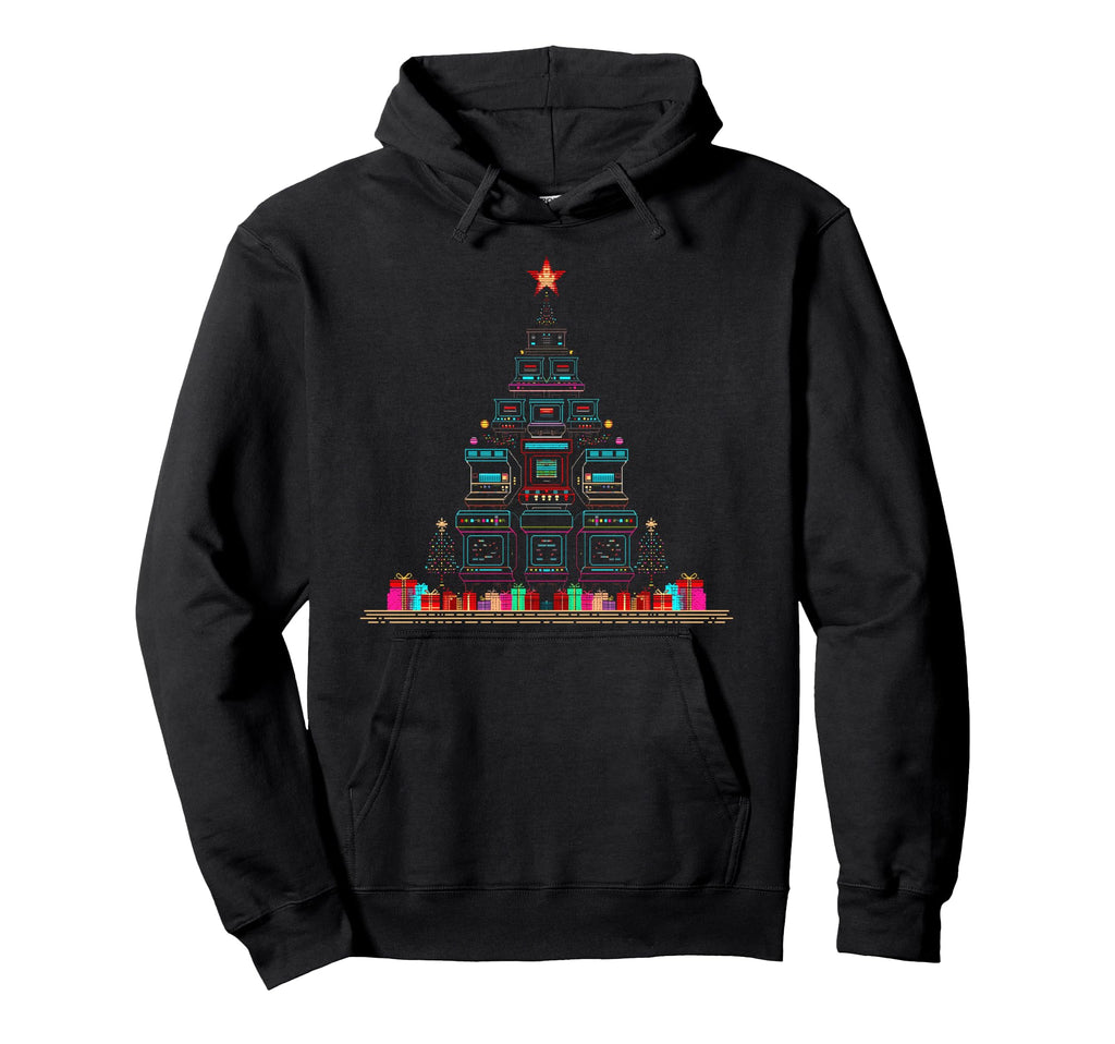Arcade Games Gaming Tree Hoodie - Graphic Print Unisex - T-Shirt, Sweatshirt, Hoodie
