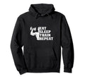 Eat Sleep Train Repeat Sport Lovers Hoodie - Unique Graphic Men Women - T-Shirt, Sweatshirt, Hoodie