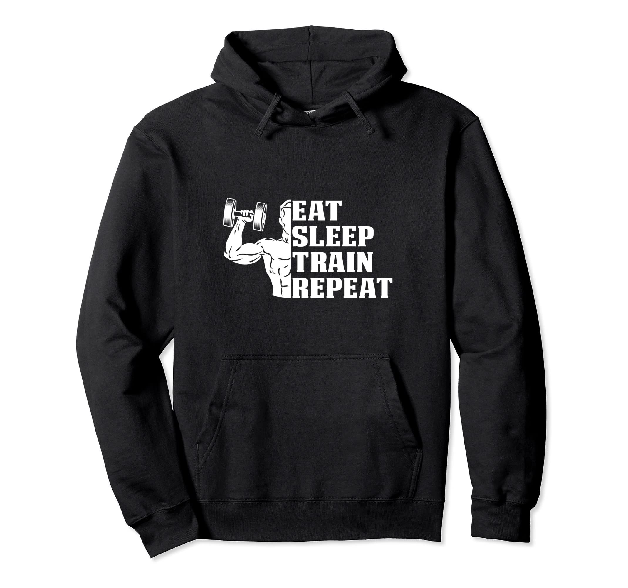 Eat Sleep Train Repeat Sport Lovers Hoodie - Unique Graphic Men Women - T-Shirt, Sweatshirt, Hoodie