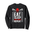 Eat Sleep Save Goals Lacrosse Sweatshirt - Trendy Graphic for Adults - T-Shirt, Sweatshirt, Hoodie