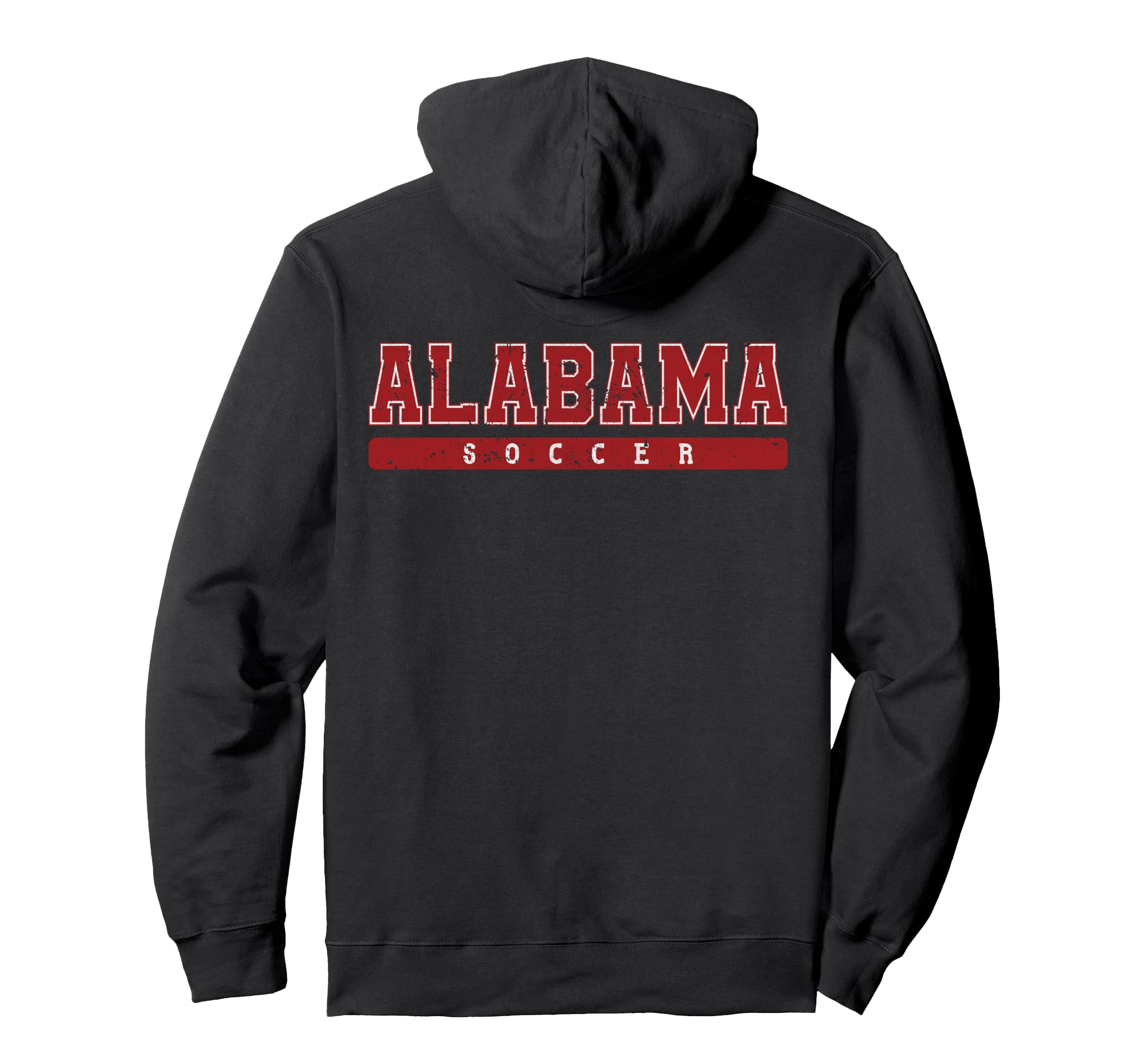 Alabama Soccer Red Text Hoodie - Minimalist Print Unisex - T-Shirt, Sweatshirt, Hoodie