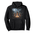 Raccoon Bonfire Campfire 90S Hoodie - Streetwear Style for Adults - T-Shirt, Sweatshirt, Hoodie