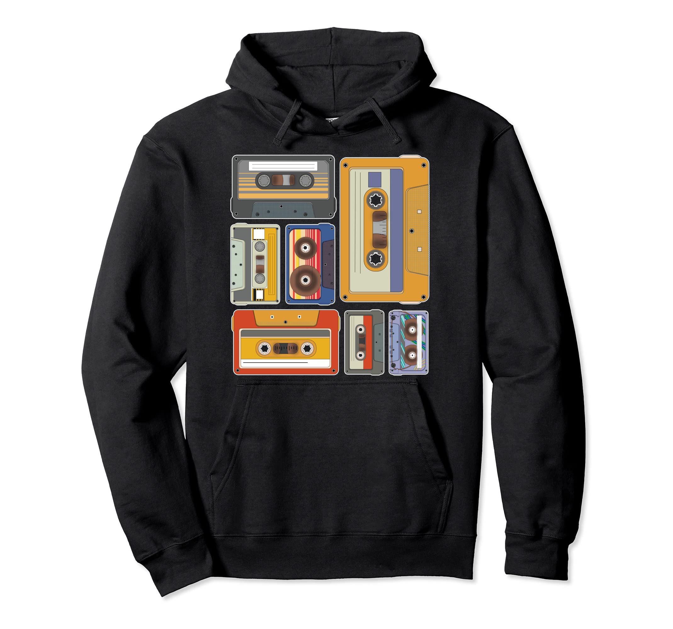 Cassettes 80S Music Lover 1980S Mixtape Hoodie - Trendy Graphic for Adults - T-Shirt, Sweatshirt, Hoodie