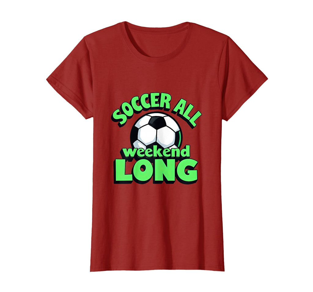 Soccer All Weekend Long Athletic T-Shirt - Unique Graphic for Adults - T-Shirt, Sweatshirt, Hoodie