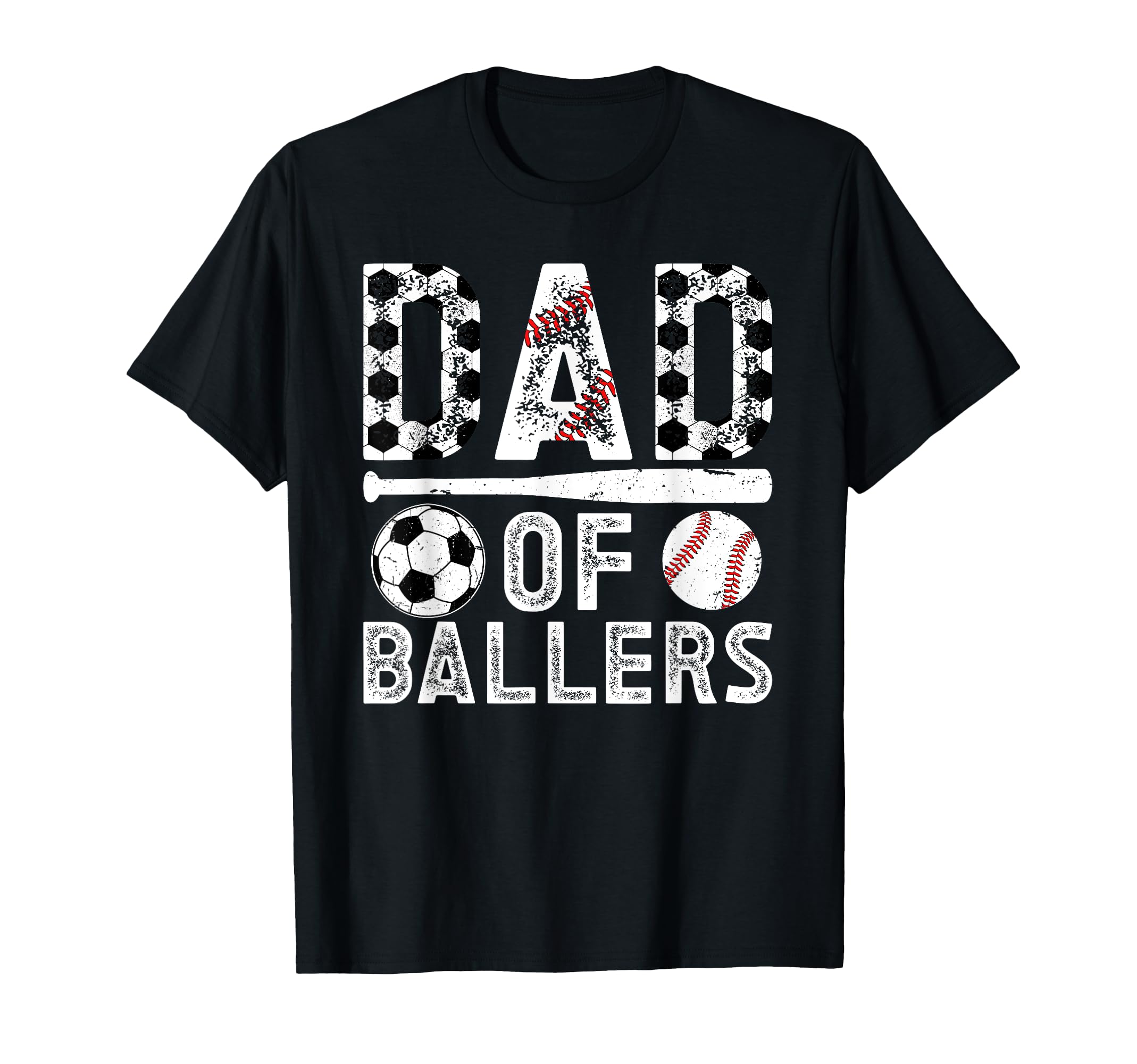 Dad Ballers Proud Soccer Baseball T-Shirt - Casual Everyday Wear Men Women - T-Shirt, Sweatshirt, Hoodie
