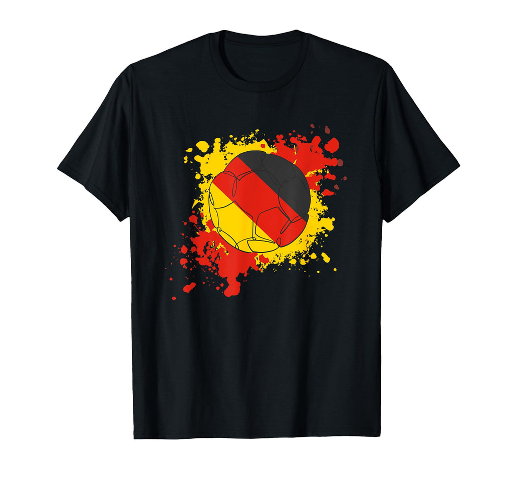 Soccer Ball Flag Germany T-Shirt - Trendy Graphic Unisex - T-Shirt, Sweatshirt, Hoodie