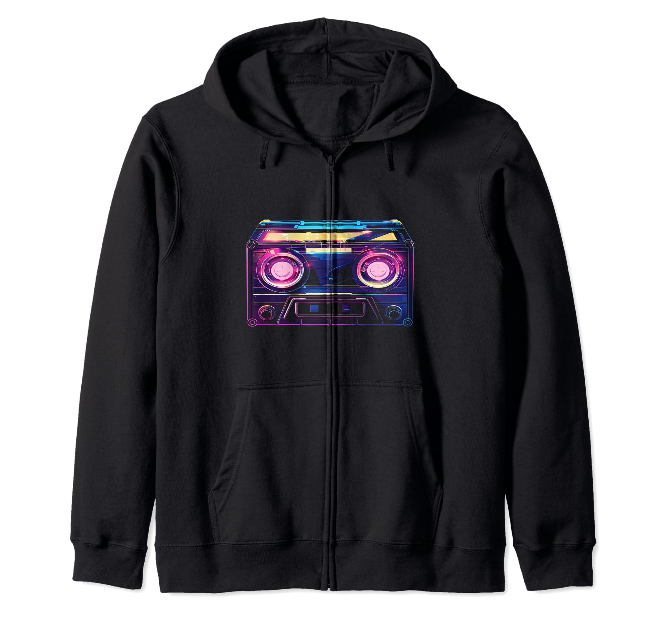 Neon Cassette Tape Gift T-Shirt - Novelty Apparel for Adults - T-Shirt, Sweatshirt, Hoodie
