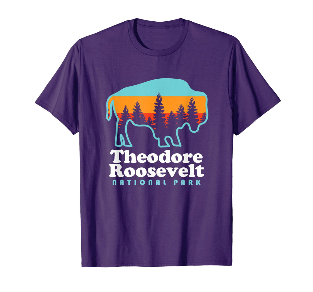Theodore Roosevelt National Park Camping T-Shirt - Novelty Apparel Unisex - T-Shirt, Sweatshirt, Hoodie