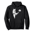 Puppy Playing Soccer Funny Dog Sports Art Hoodie - Custom Art Print Unisex - T-Shirt, Sweatshirt, Hoodie