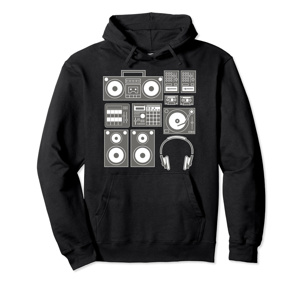 Funny Old School Hip Hop Rapper Beat Hoodie - Fun Novelty Design Unisex - T-Shirt, Sweatshirt, Hoodie