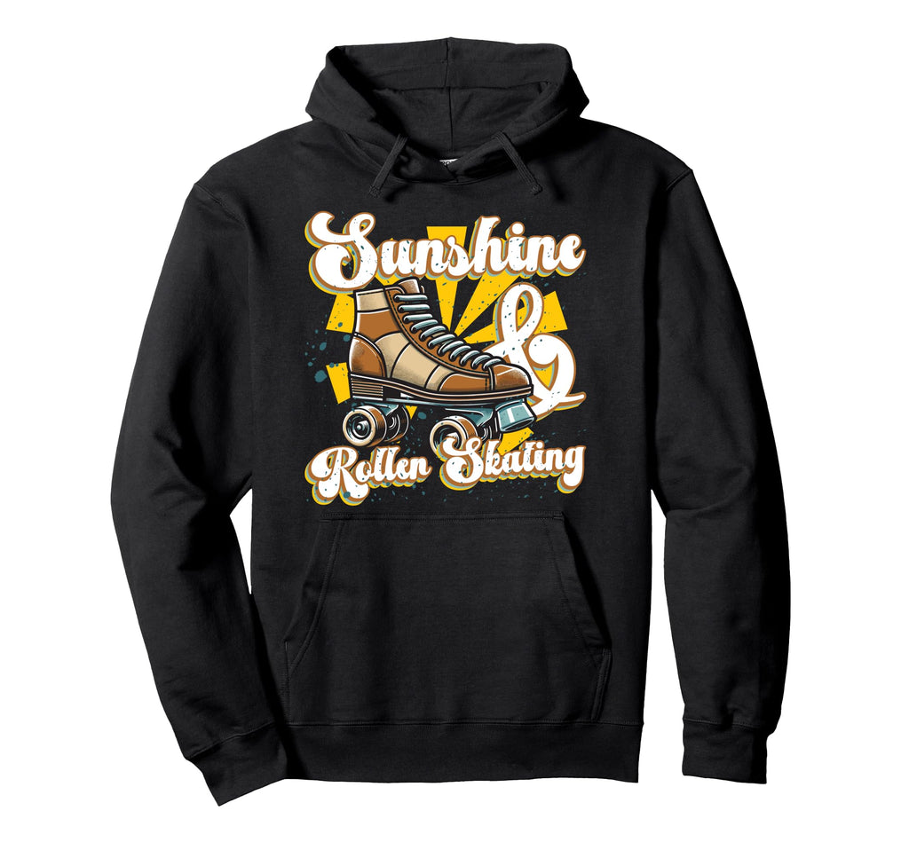 Roller Skating Skate 1970S Sunshine Hoodie - Novelty Apparel Men Women - T-Shirt, Sweatshirt, Hoodie