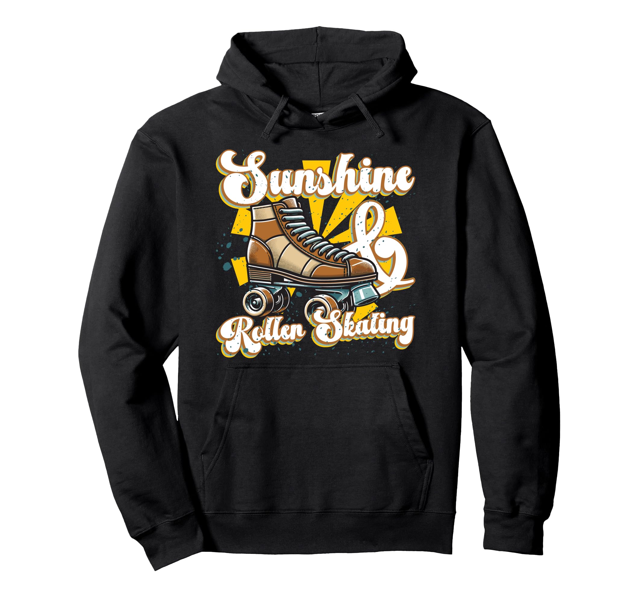 Roller Skating Skate 1970S Sunshine Hoodie - Novelty Apparel Men Women - T-Shirt, Sweatshirt, Hoodie