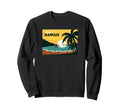 70S Postcard Distressed Aloha Sweatshirt - Fun Novelty Design Unisex - T-Shirt, Sweatshirt, Hoodie