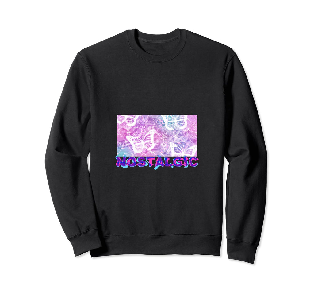 Nostalgic Aesthetic Butterflies And Sweatshirt - Custom Art Print Unisex - T-Shirt, Sweatshirt, Hoodie