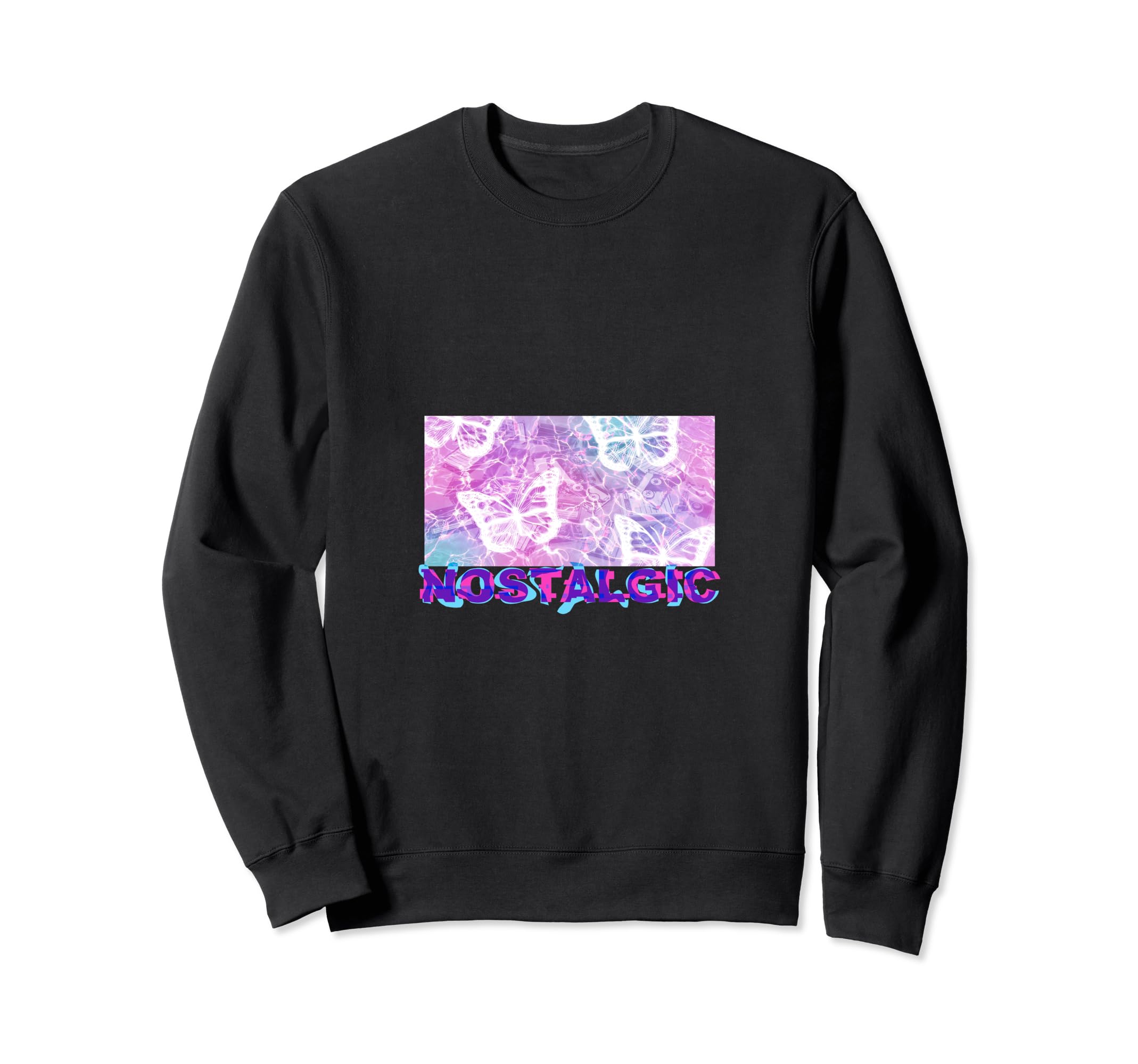 Nostalgic Aesthetic Butterflies And Sweatshirt - Custom Art Print Unisex - T-Shirt, Sweatshirt, Hoodie